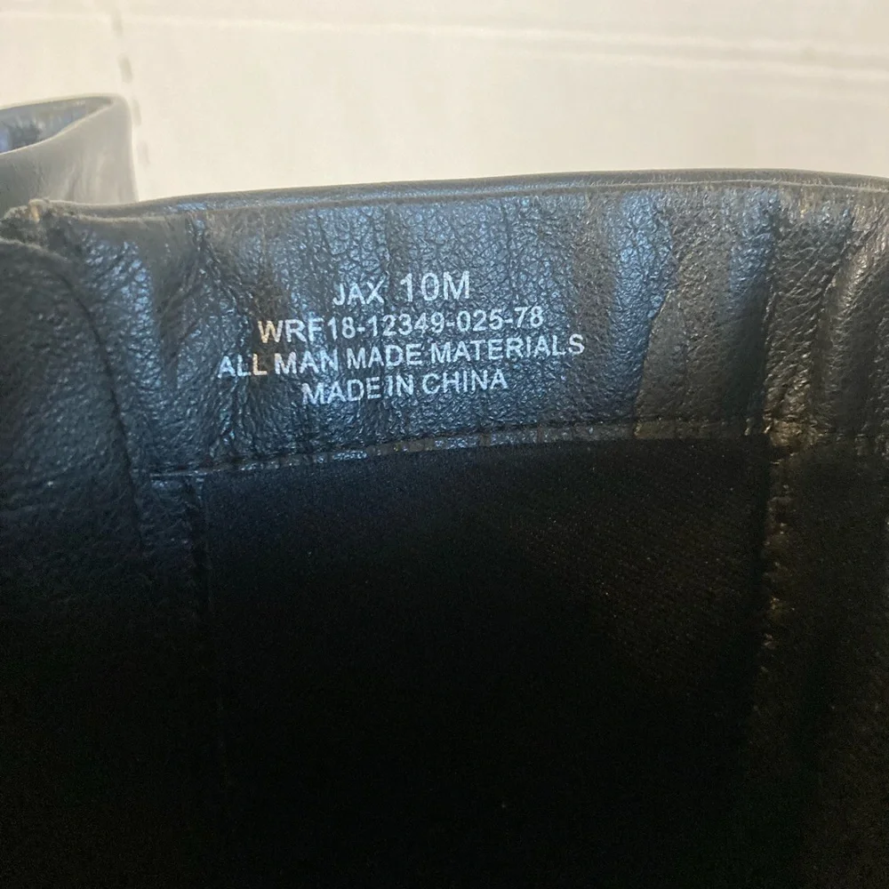 Kim Rogers Woman Black Leather Knee-High Jax Boots Size 10M